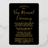 Invitation En Aluminium do-it-yourself Couleur Vow Renouvellement Sequel M (Recto)