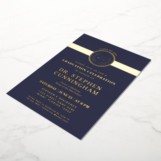 Invitation En Aluminium Docteur en médecine moderne Docteur en médecine Me (Rotation)