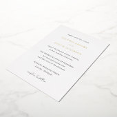 Invitation En Aluminium Dolores Classique Mariage élégant (Rotation)