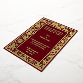 Invitation En Aluminium Doses Sur La Frontière Du Liquide Floral (Rotation)