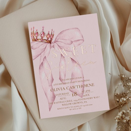 Invitation En Aluminium Douceur rose à la corbeille rose 16