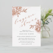Invitation En Aluminium Douche Lingerie Secret Garden (Debout devant)