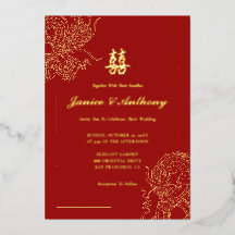 Dragon Phoenix traditionnel Mariage chinois rouge 