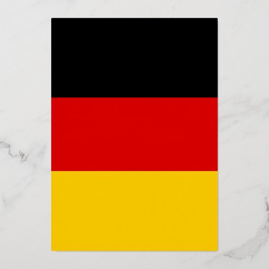 Invitation En Aluminium Drapeau allemand (Verso)