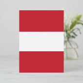 Invitation En Aluminium Drapeau autrichien (Debout devant)