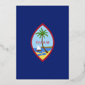 Invitation En Aluminium Drapeau de Guam (Recto)