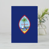 Invitation En Aluminium Drapeau de Guam (Debout devant)