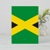 Invitation En Aluminium drapeau de la Jamaïque (Debout devant)