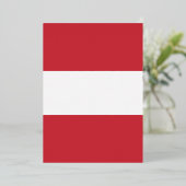 Invitation En Aluminium Drapeau de l'Autriche (Debout devant)