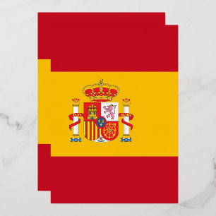 Invitation En Aluminium Drapeau de l'Espagne