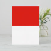 Invitation En Aluminium Drapeau de l'Indonésie (Debout devant)