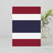 Invitation En Aluminium Drapeau de Thaïlande (Debout devant)