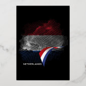 Invitation En Aluminium Drapeau des Pays-Bas (Recto)