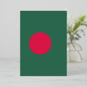 Invitation En Aluminium Drapeau du Bangladesh (Debout devant)