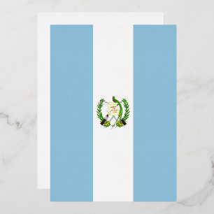 Invitation En Aluminium drapeau du Guatemala