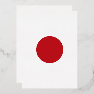 Invitation En Aluminium Drapeau du Japon