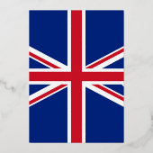Invitation En Aluminium Drapeau du Royaume-Uni (Verso)