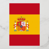Invitation En Aluminium Drapeau espagnol (Verso)