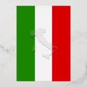 Invitation En Aluminium Drapeau italien (Recto)