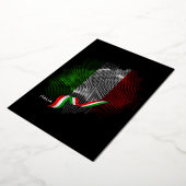 Invitation En Aluminium Drapeau italien (Rotation)