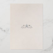 Invitation En Aluminium Dusty Blue Rose Gold Pimpernel William Morris (Verso)
