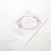 Invitation En Aluminium Dusty Greenery Rose Gold Géométrique Enregistrer l (Rotation)