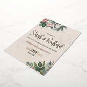 Invitation En Aluminium Dusty Rose & Jardin végétal vert (Rotation)