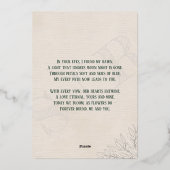 Invitation En Aluminium Dusty Rose & Jardin végétal vert (Verso)