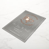 Invitation En Aluminium Économisez La Date Tying The Knot Foil Card (Rotation)