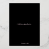 Invitation En Aluminium Editable Purple and Pink Flowers Anniversary (Verso)