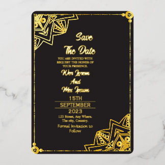 Invitation En Aluminium Effacer mariage acrylique Enregistrer la date