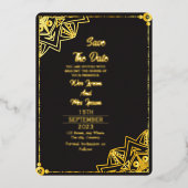 Invitation En Aluminium Effacer mariage acrylique Enregistrer la date (Recto)
