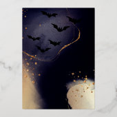 Invitation En Aluminium Éffrayant Elegrit Spirit Halloween Party Tarot Car (Verso)