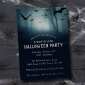 Invitation En Aluminium Éffrayant Haunted Forest Halloween Party Real