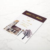 Invitation En Aluminium Église Hiver Cérémonie Religieuse Enregistrer La D (Rotation)