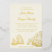 Invitation En Aluminium El Arco Cabo San Lucas Arch Weddining (Recto)