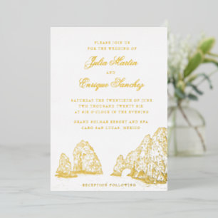 Invitation En Aluminium El Arco Cabo San Lucas Arche de mariage