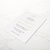 Invitation En Aluminium Elaine Monogram Mariage élégant (Rotation)