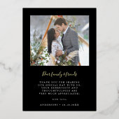 Invitation En Aluminium Elegant Arch Amour & Remerciements Photo Mariage R (Verso)