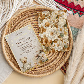 Invitation En Aluminium Elégant Baby shower d'ours en peluche or