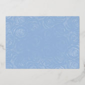 Invitation En Aluminium Élégant bébé bleu Quinceanera Princesse Photo Phui (Verso)