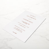 Invitation En Aluminium Élégant blanc (Rotation)