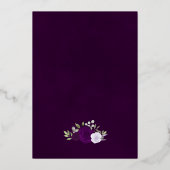 Invitation En Aluminium Elégant Boho Chic Aquarelle Rose Mariage (Verso)