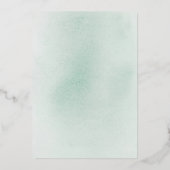 Invitation En Aluminium Elégant Boho Succulents Mariage de verdure argent (Verso)