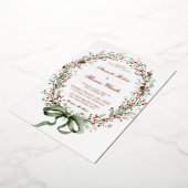 Invitation En Aluminium Elegant botanical Wedding  (Rotation)