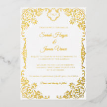 Élégant botanique à feuille d'or véritable