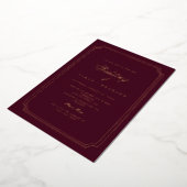 Invitation En Aluminium Elegant Classic Old painting Wedding (Rotation)
