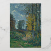 Invitation En Aluminium Elegant Classic Old painting Wedding (Verso)