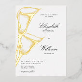 Invitation En Aluminium Élégant classique classique classique Calla Lilly  (Recto)