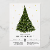 Invitation En Aluminium Élégant classique Foil Noël Foil Invitati (Recto)